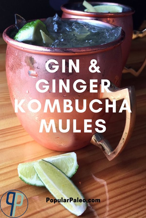 Gin & Ginger Kombucha Mules