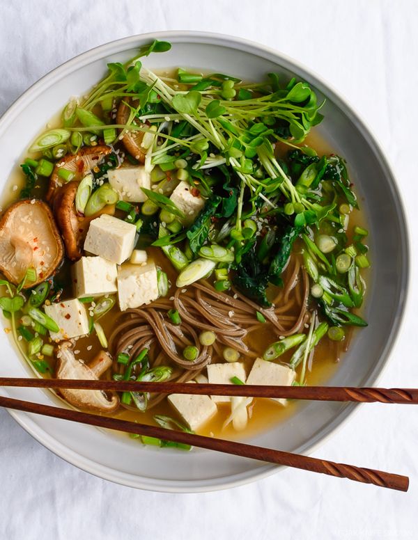 Ginger Miso Soba Soup