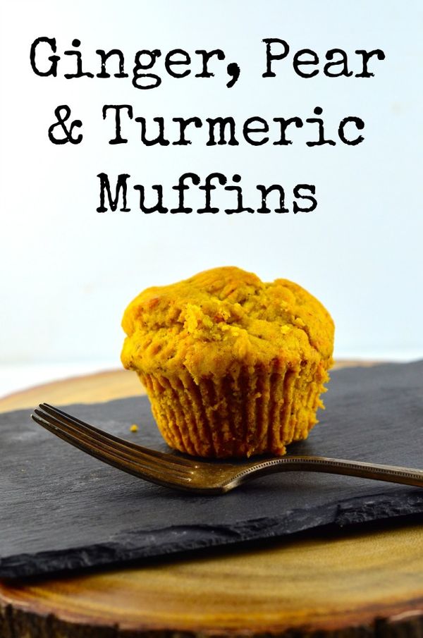 Ginger, Pear & Turmeric Muffins