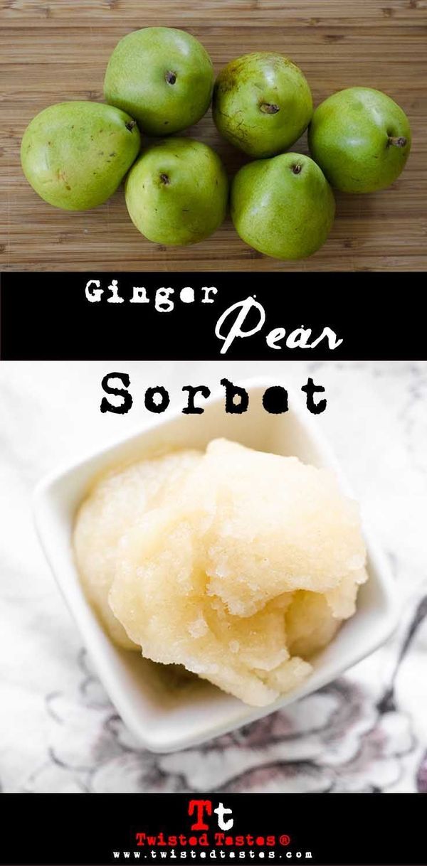 Ginger Pear Sorbet