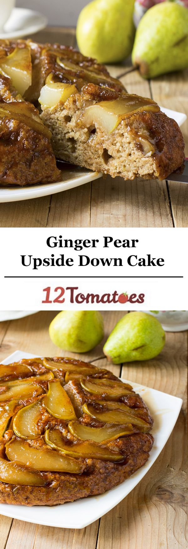 Ginger Pear Upside-Down Cake