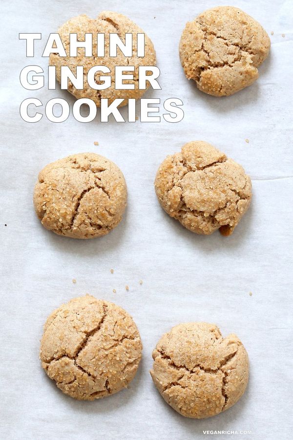 Ginger Tahini Cookies 1 Bowl