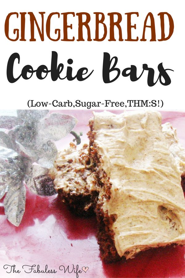 Gingerbread Bars (Low-Carb, THM:S