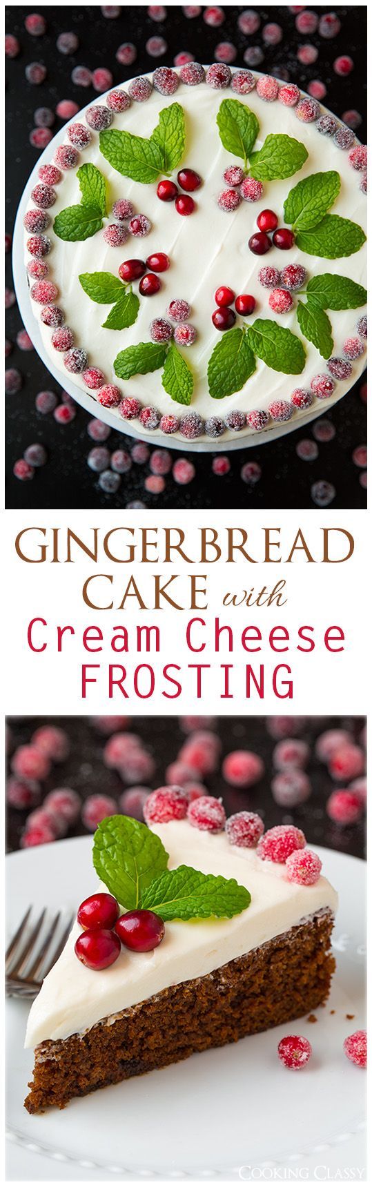 Gingerbread Cake with Cream Cheese Frosting