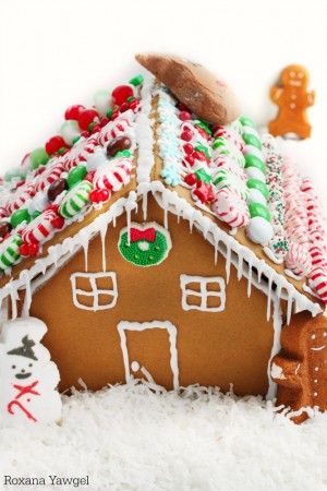 Gingerbread house recipe with step by step photos