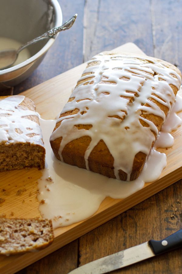 Gingerbread Loaves with Lemon Glaze