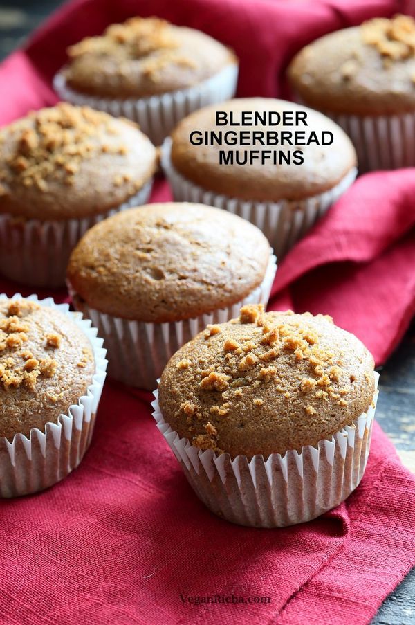 Gingerbread Muffins - Blender Triple Ginger Muffins