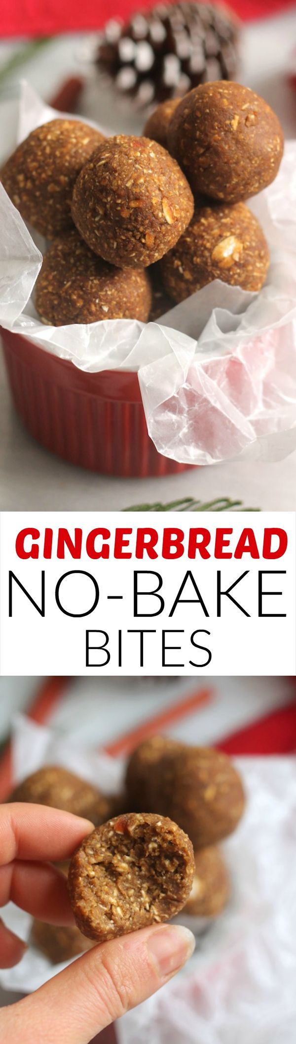 Gingerbread No-Bake Bites