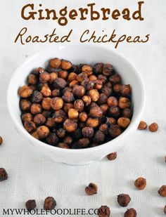 Gingerbread Roasted Chickpeas