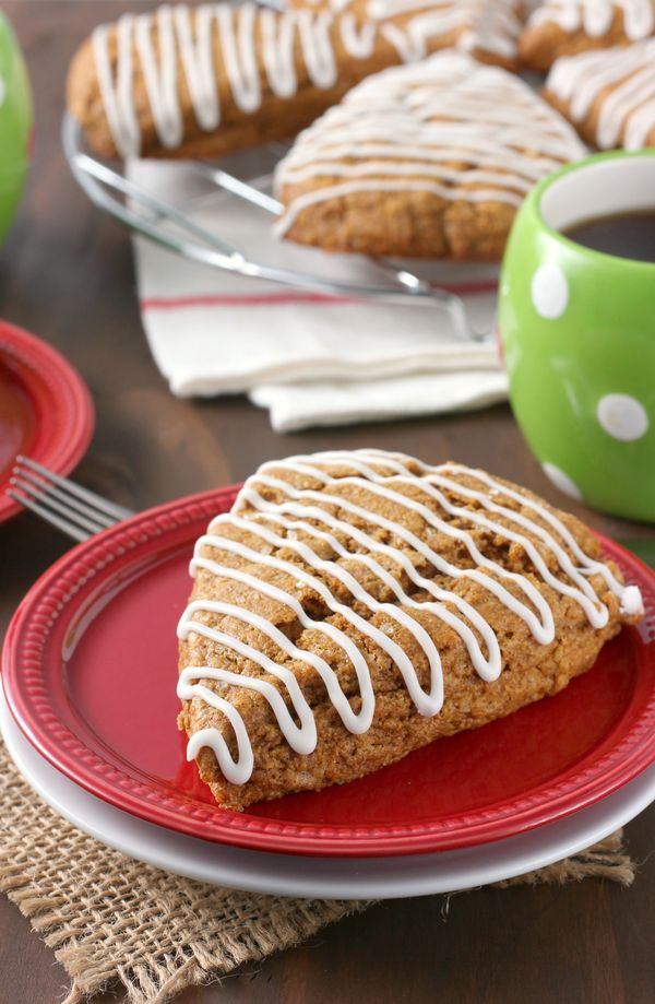 Gingerbread Scones (Whole Wheat