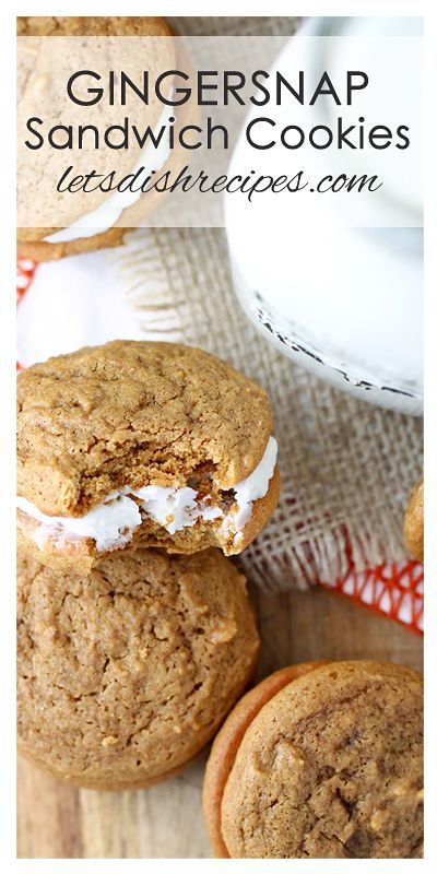 Gingersnap Sandwich Cookies with Coconut Orange Filling