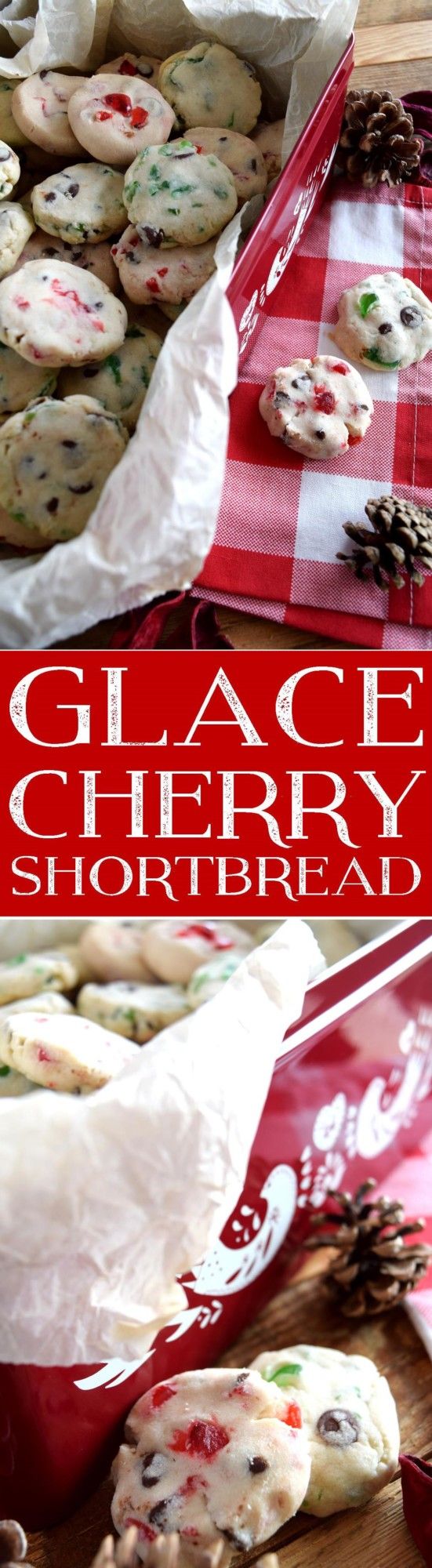 Glace Cherry Shortbread