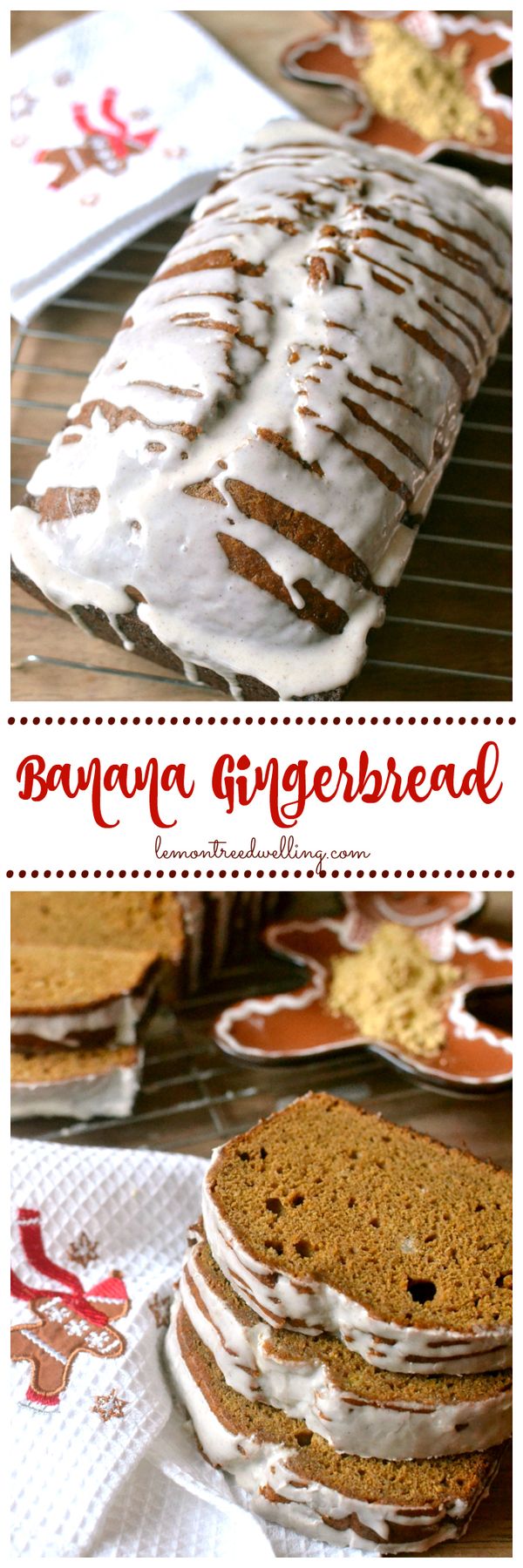 Glazed Banana Gingerbread