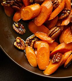 Glazed Carrots with Pecans