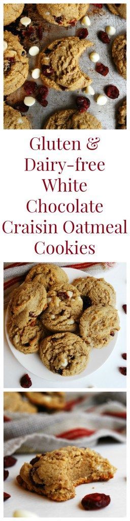 Gluten & Dairy-free White Chocolate Craisin Cookies (Gluten, dairy, soy, peanut & tree nut free