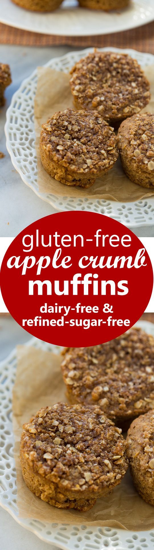 Gluten-Free Apple Crumb Muffins (dairy-free