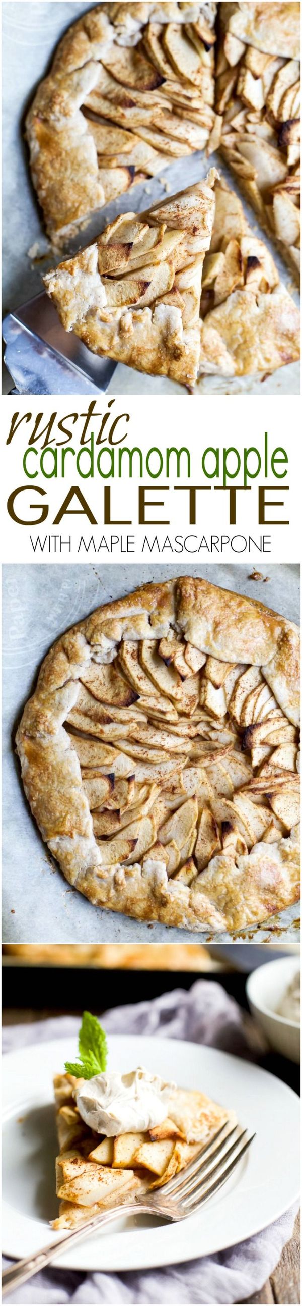 Gluten Free Apple Galette with Maple Cinnamon Mascarpone