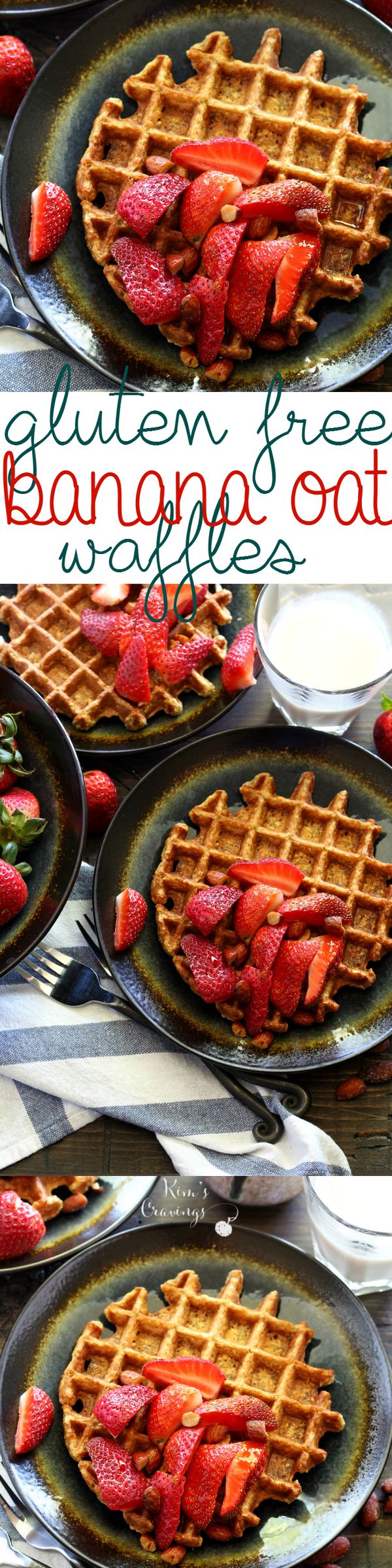 Gluten Free Banana Oat Waffles