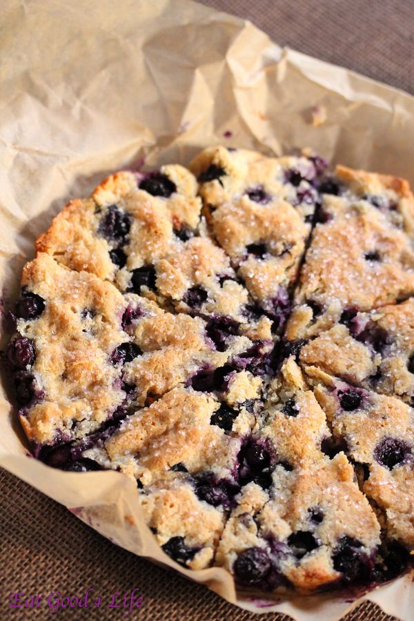 Gluten free blueberry and coconut scones