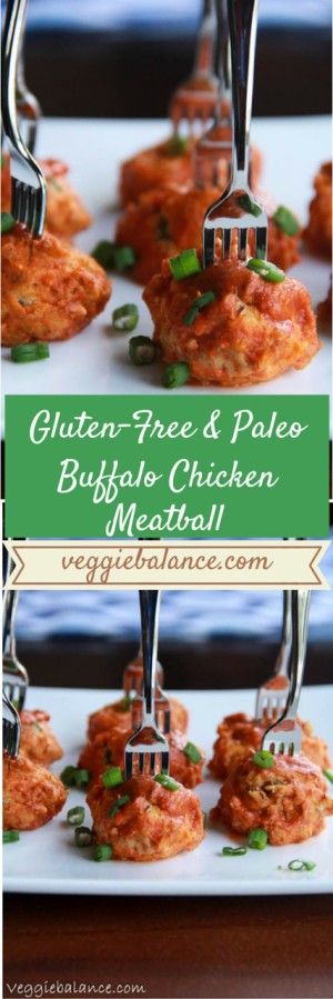 Gluten-Free Buffalo Chicken Meatballs