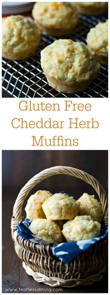 Gluten Free Cheddar Herb Muffins