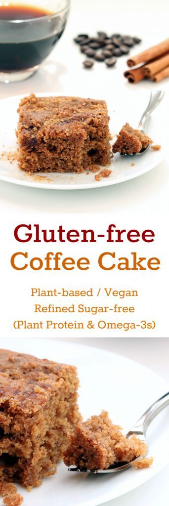 Gluten Free Coffee Cake (Plant-based, Refined Sugar-free