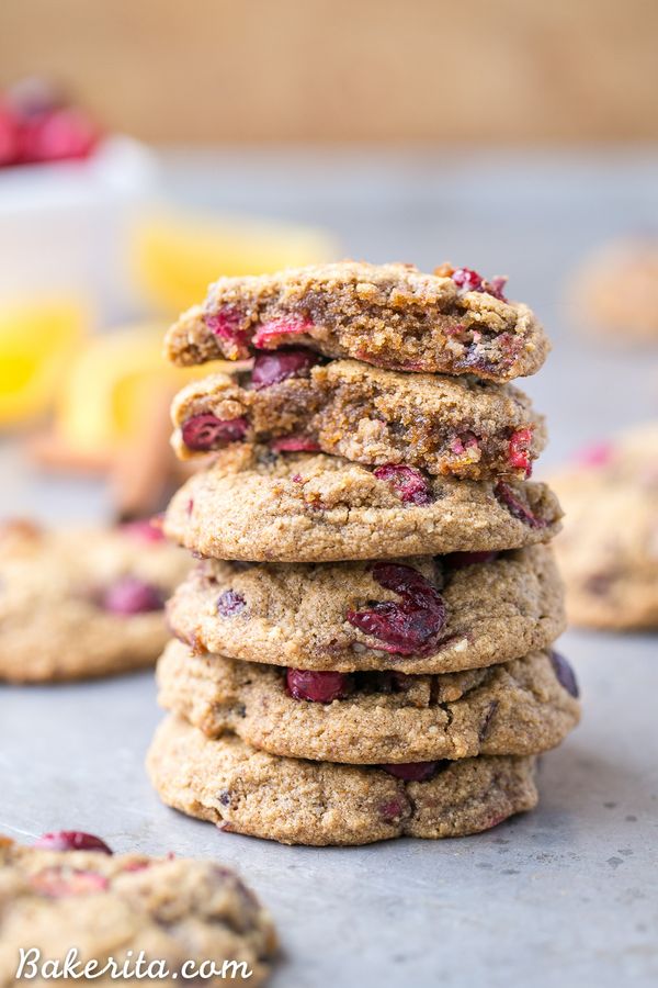 Gluten-Free Cranberry Orange Cookies