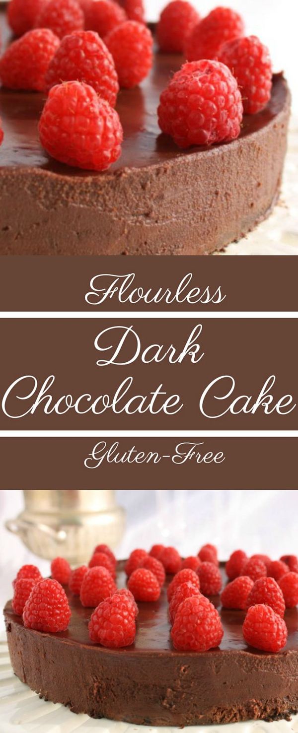 Gluten Free Dark Chocolate Flourless Cake (La Bete Noir