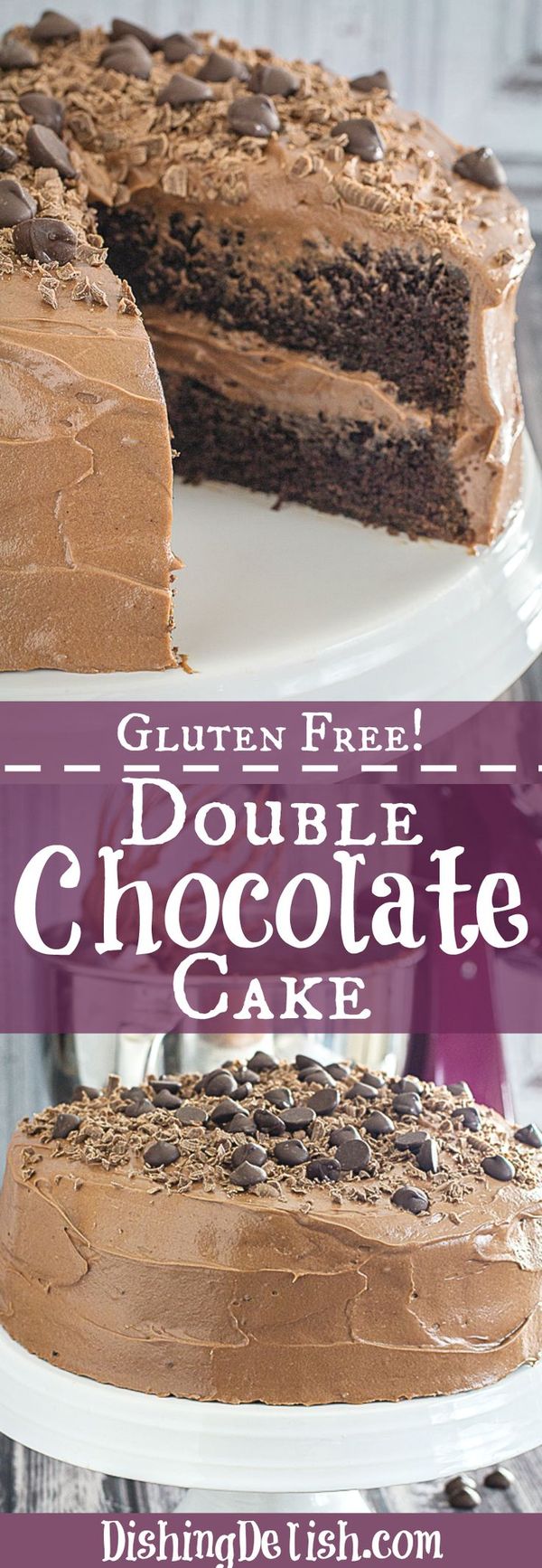 Gluten Free Double Chocolate Cake & Chocolate Frosting