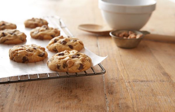 Gluten-Free Double Peanut Butter and Milk Chocolate Chip Cookies