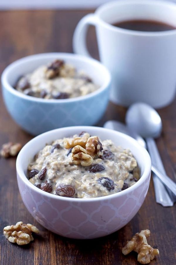 Gluten Free Oatmeal Raisin Overnight Oats