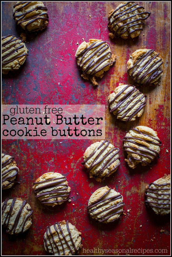 Gluten free peanut butter cookie buttons