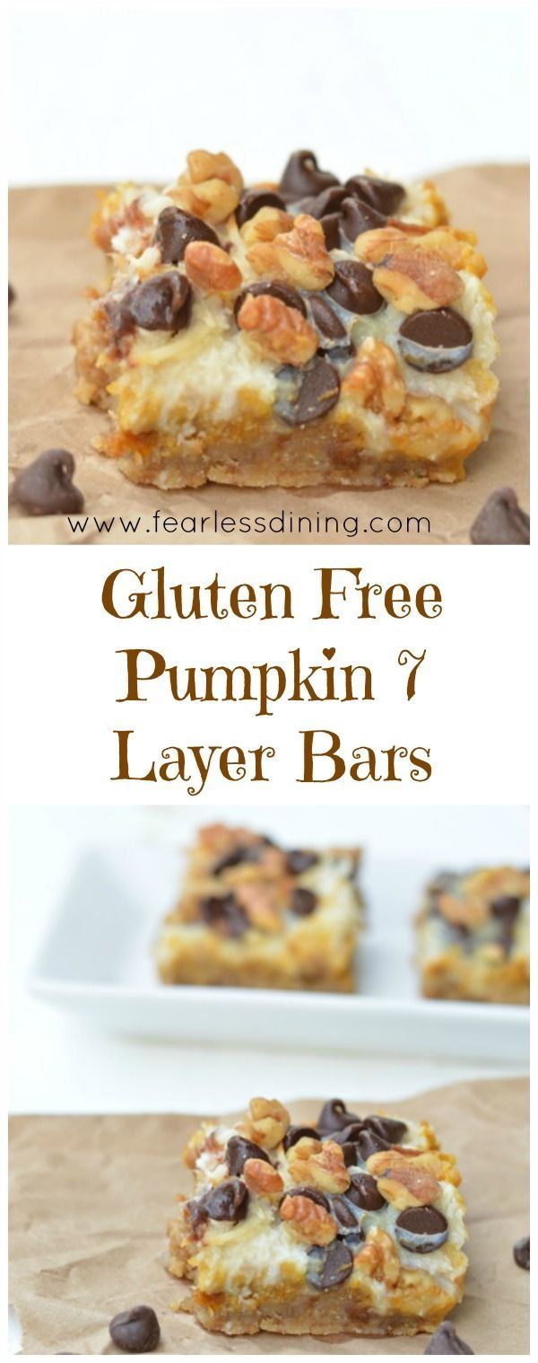 Gluten Free Pumpkin 7 Layer Bars