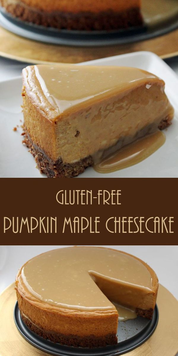 Gluten-Free Pumpkin Maple Cheesecake