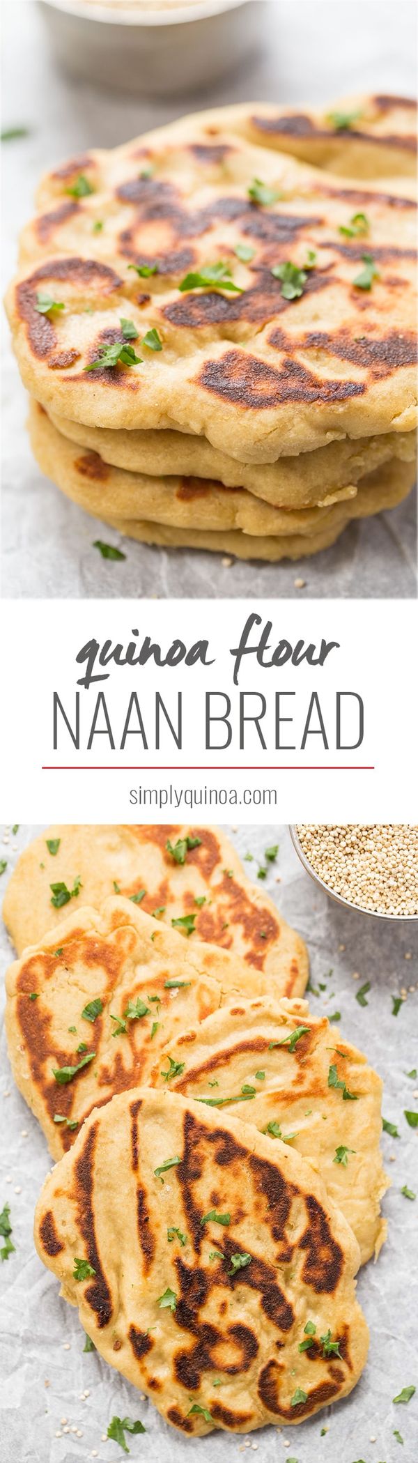 Gluten-Free Quinoa Flour Naan