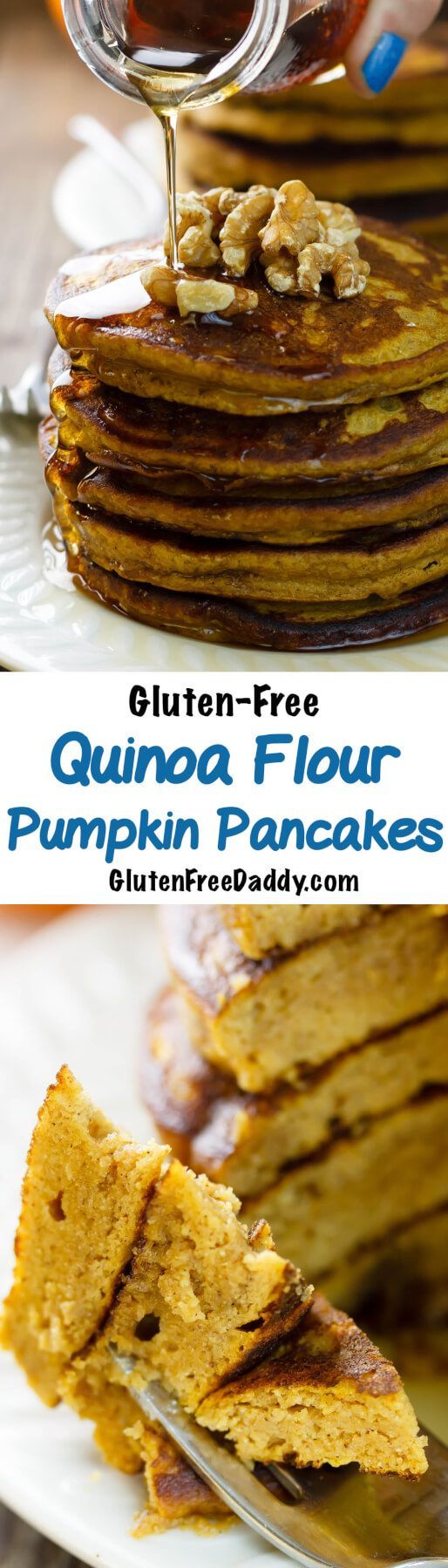 Gluten-Free Quinoa Flour Pumpkin Pancakes