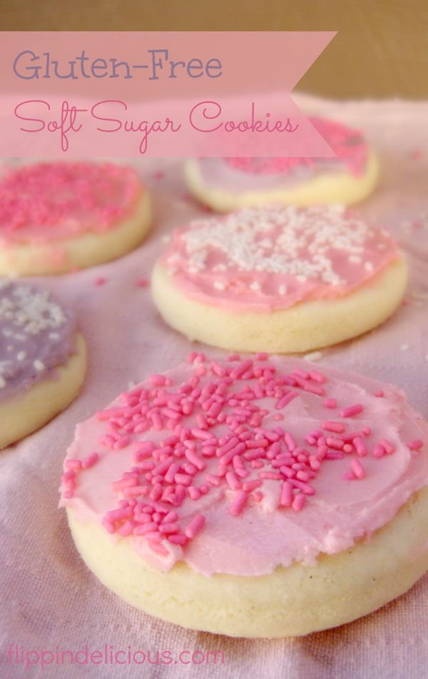 Gluten Free Soft Frosted Sugar Cookies