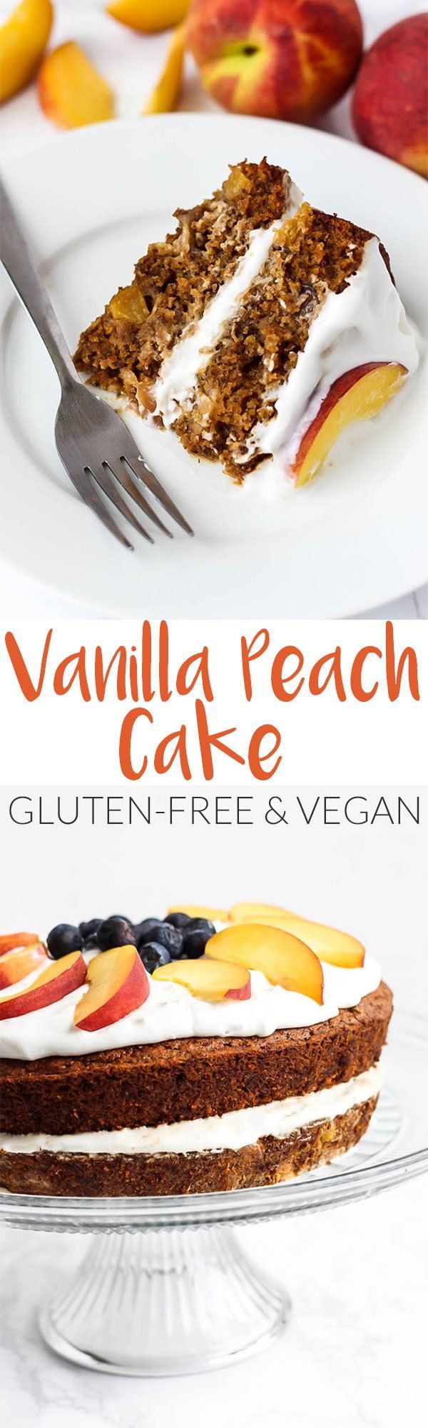 Gluten-Free Vanilla Peach Cake