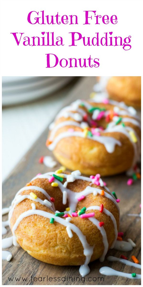 Gluten Free Vanilla Pudding Donuts