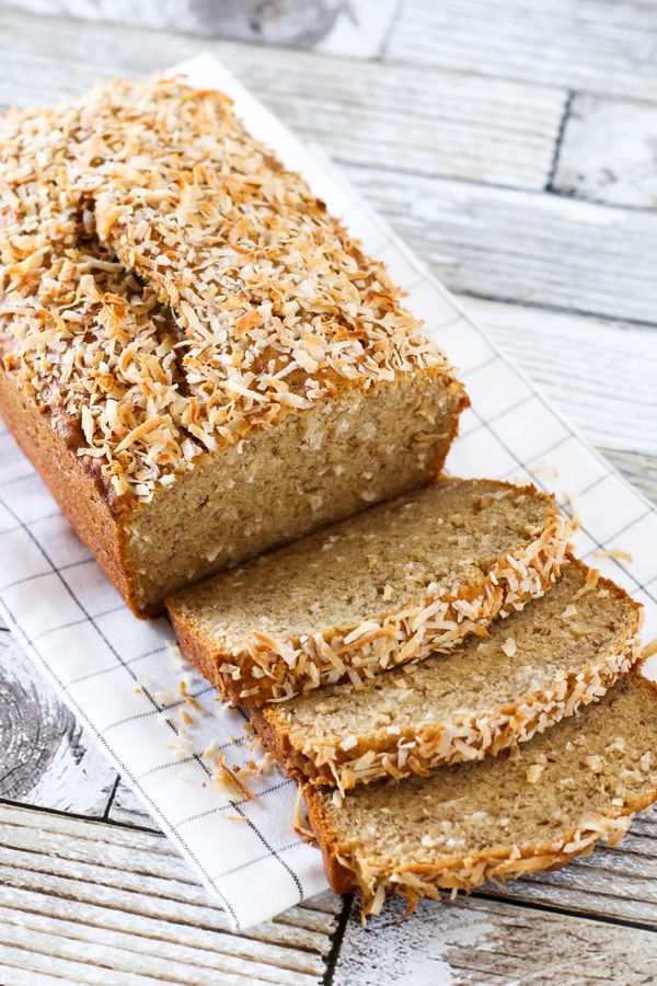 Gluten free vegan coconut banana bread