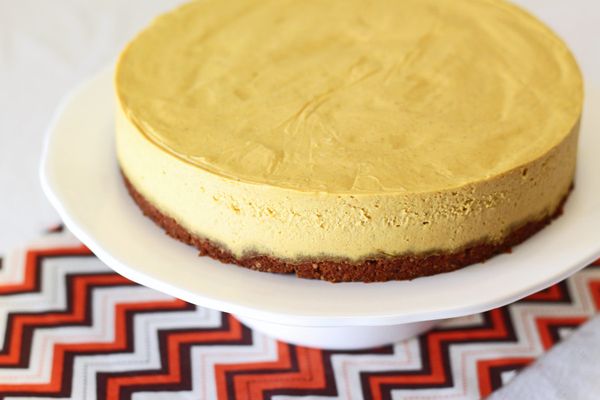 Gluten free vegan pumpkin cheesecake