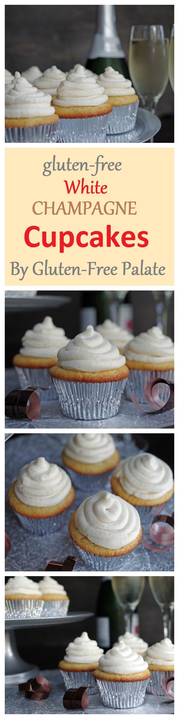 Gluten-Free White Champagne Cupcakes (9 Ingredients