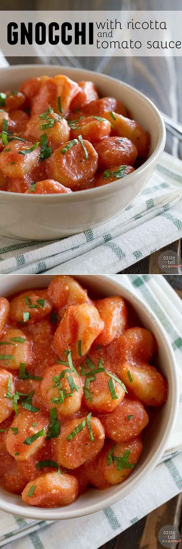 Gnocchi with Ricotta and Tomato Sauce