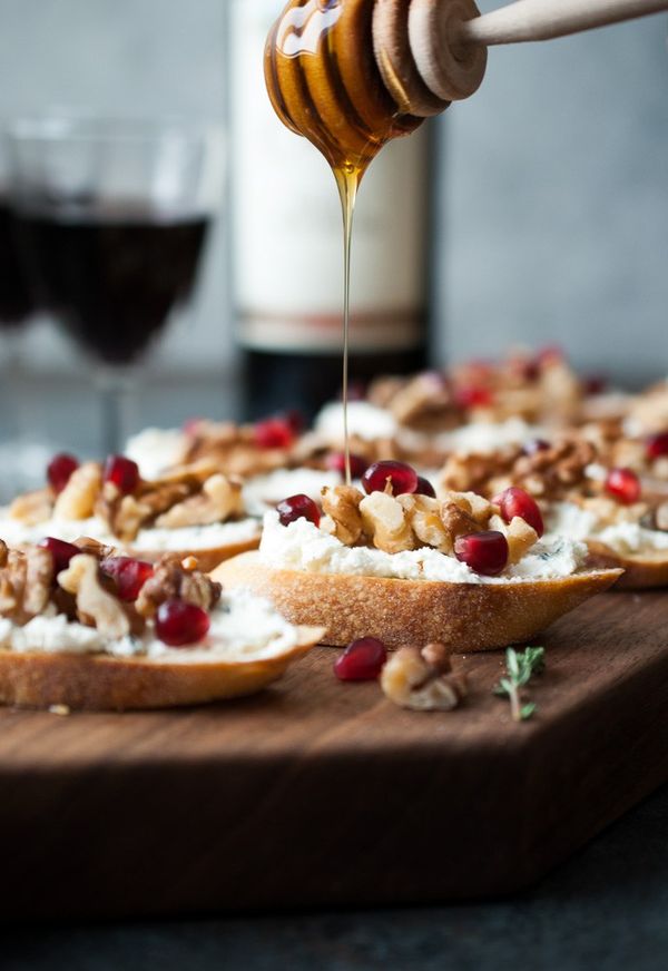 Goat Cheese & Walnut Crostini