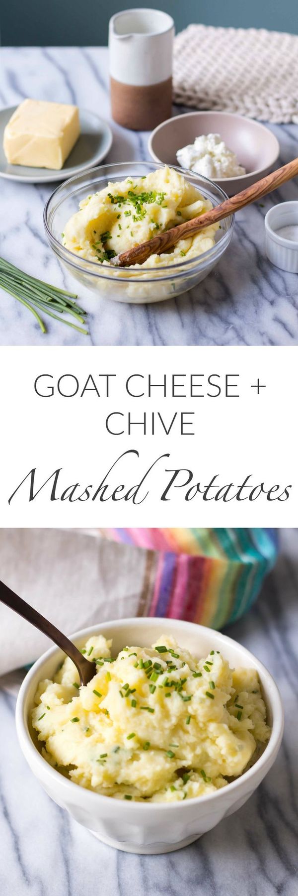 Goat Cheese and Chive Mashed Potatoes