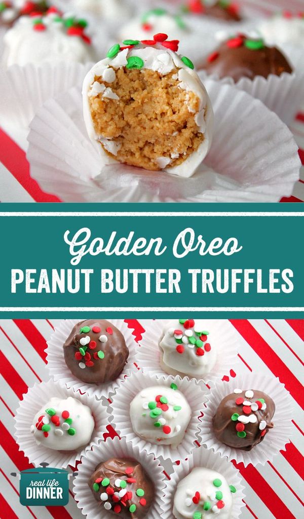 Golden Oreo Peanut Butter Truffles (Three Ingredients