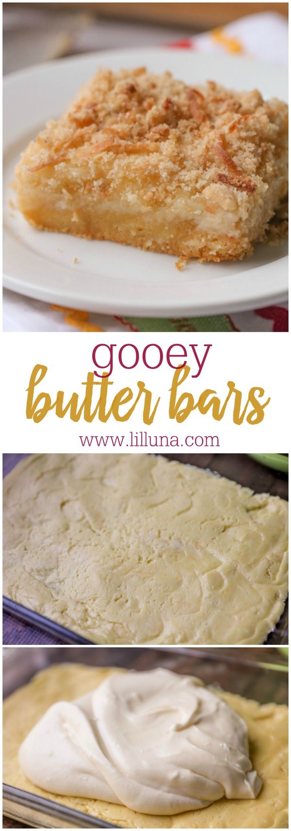 Gooey Coconut Butter Bars