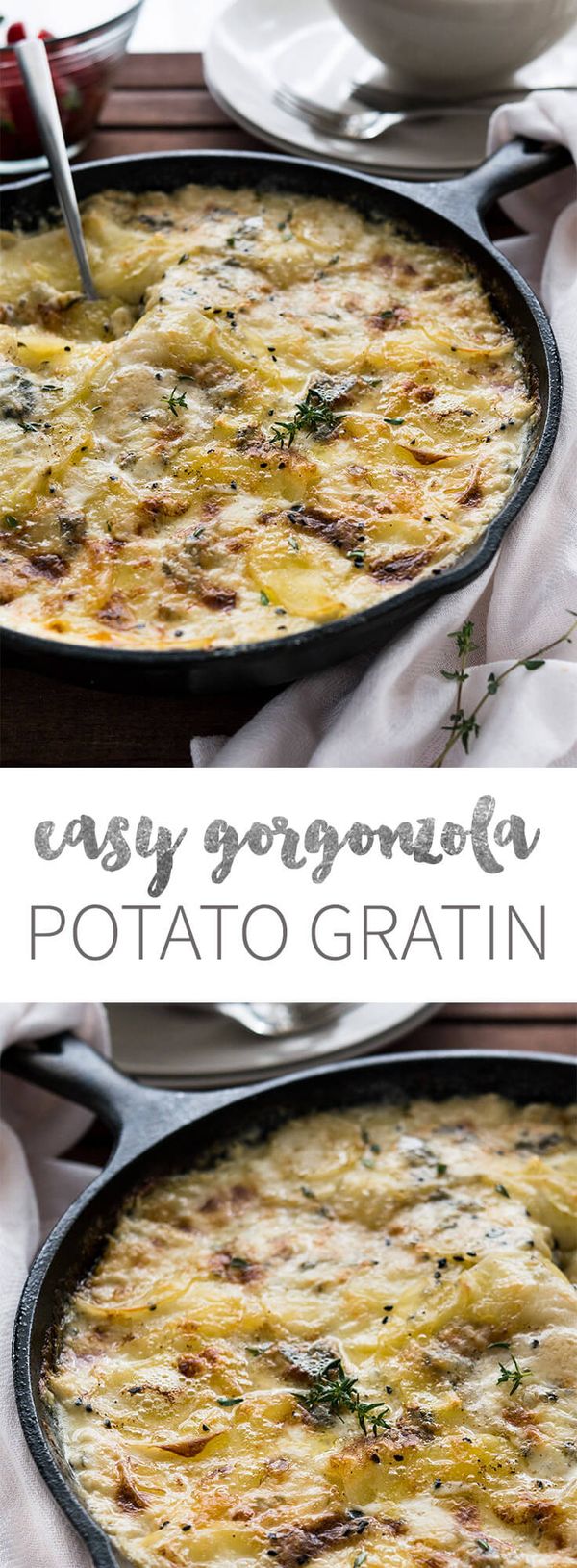 Gorgonzola Potatoes au Gratin