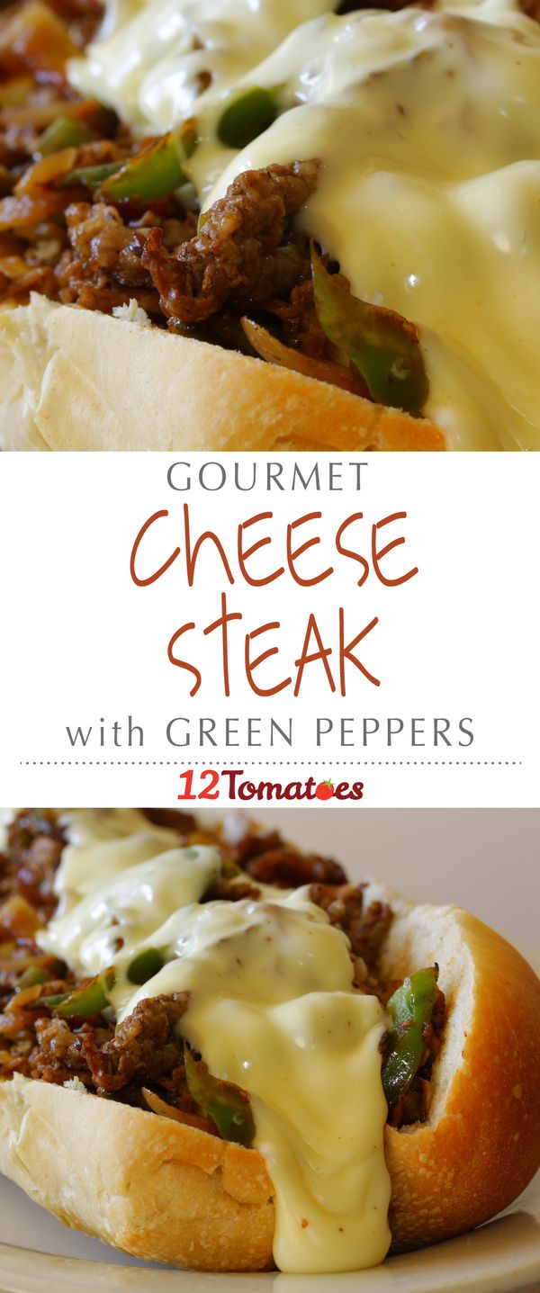 Gourmet Cheesesteak with Green Peppers