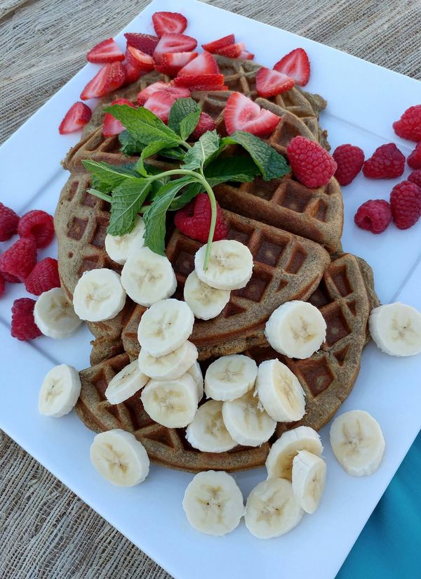 Grain-free Banana Almond Waffles